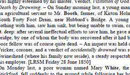 Thomas Bell Inquest 1850